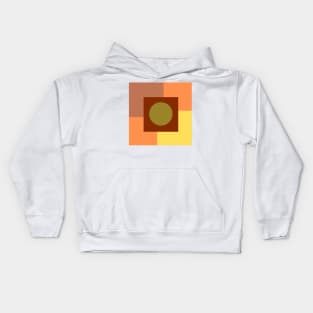 Abstract fall tones Kids Hoodie